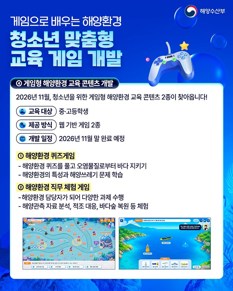 체험으로 배우는 바다, 해양환경 이동교실 운영