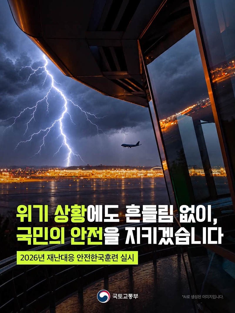 위기 상황에도 흔들림 없이, 국민의 안전을 지키겠습니다