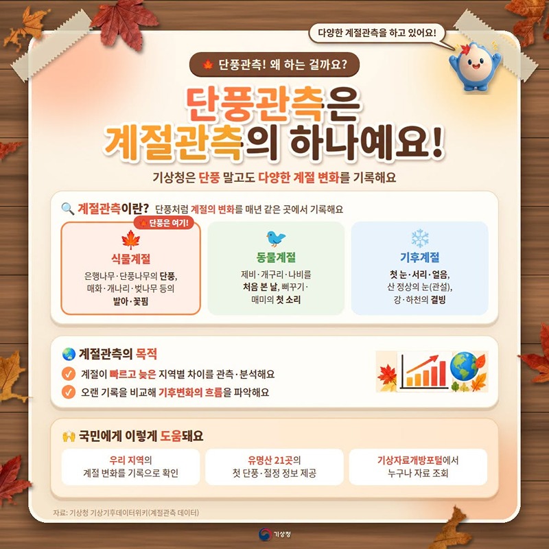 계절의 변화 우리가 알려드립니다! (가을편)