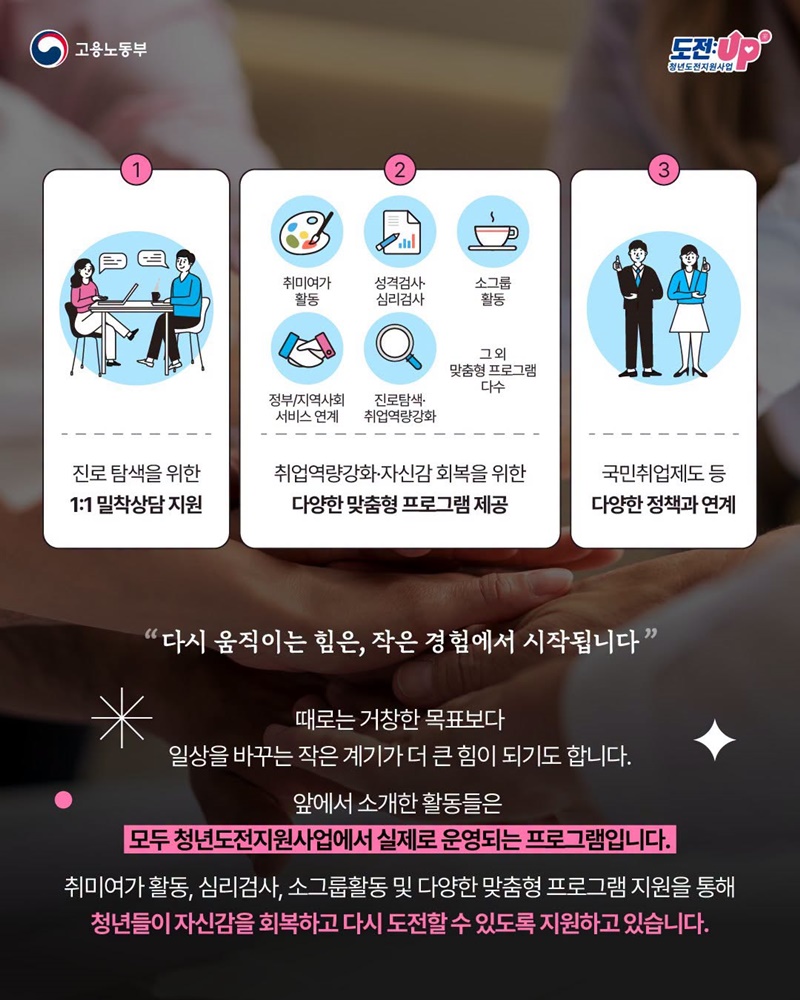지친 청년을 다시 움직이게 하는 작은 경험들