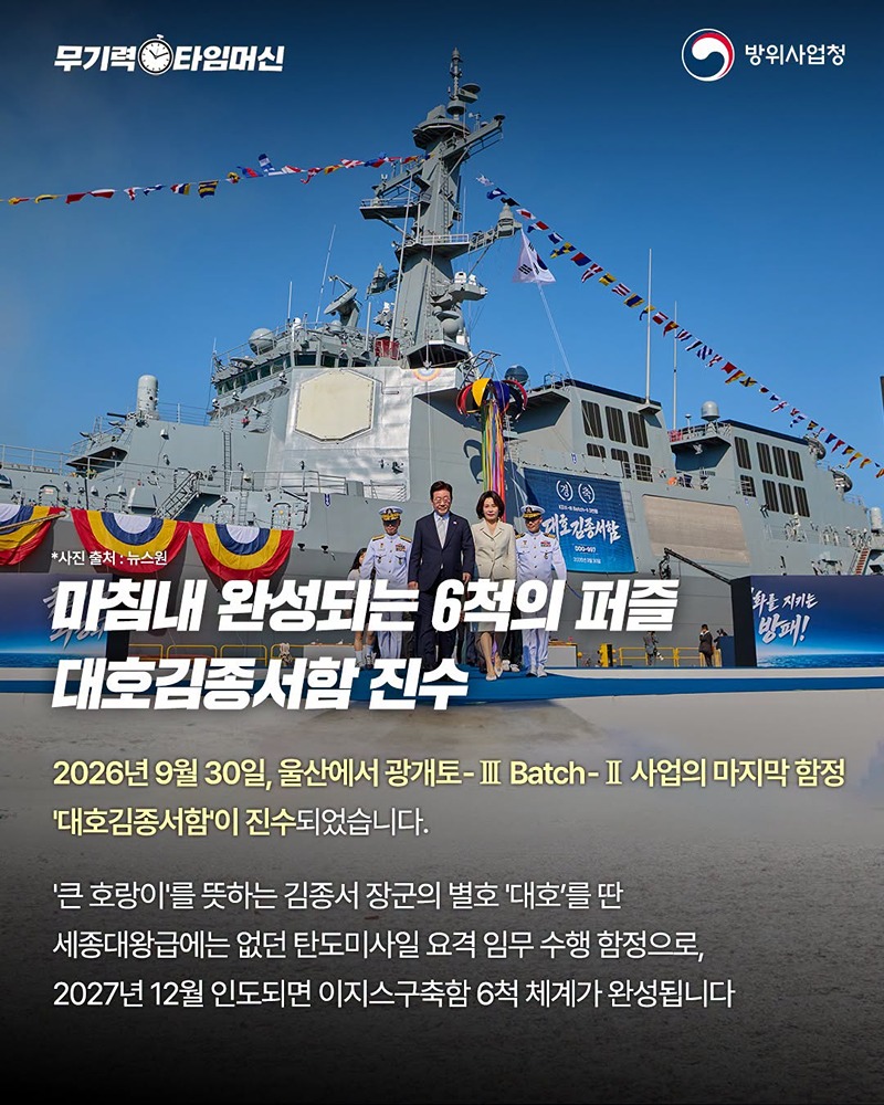 대한민국 바다의 방패 이지스함의 24년 여정