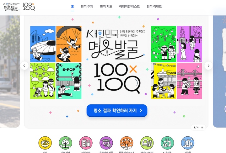 대한민국 명소 발굴 100x100 프로젝트 (100x100 누리집)