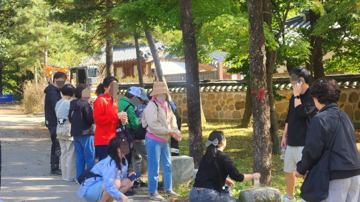 왕릉의 다채로운 프로그램을 즐기는 사람들의 모습. (본인촬영)