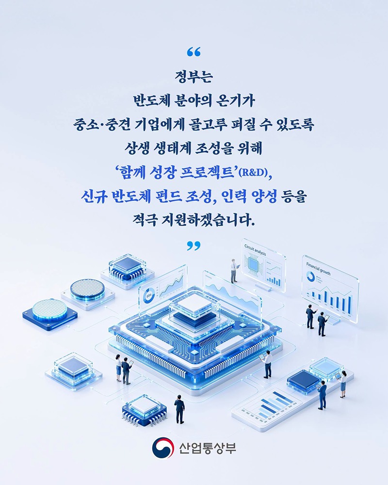 반도체 분야, 대-소부장 기업 간 상생협력 본격화!