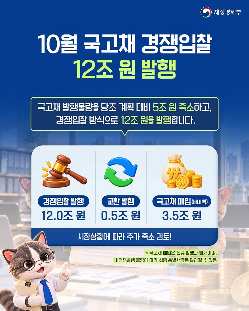 국고채 발행은 줄이고, 시장 안정은 더하고!