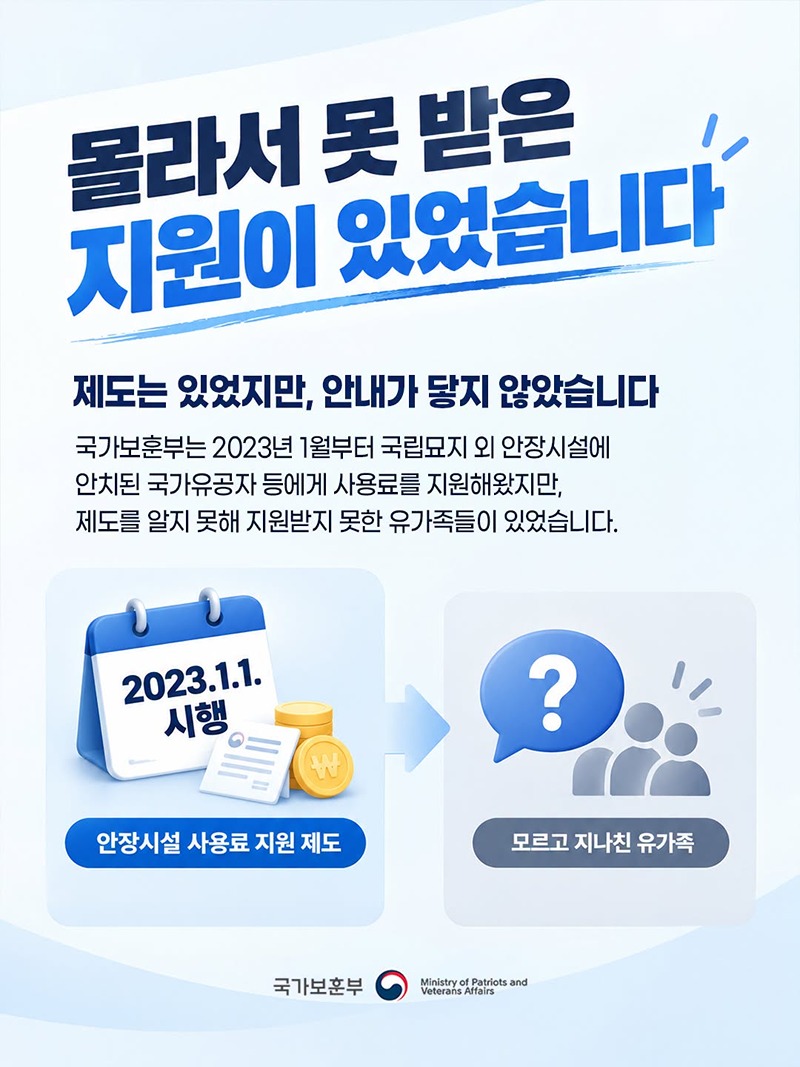 신청 안 하셔도, 국가가 먼저 찾아갑니다
