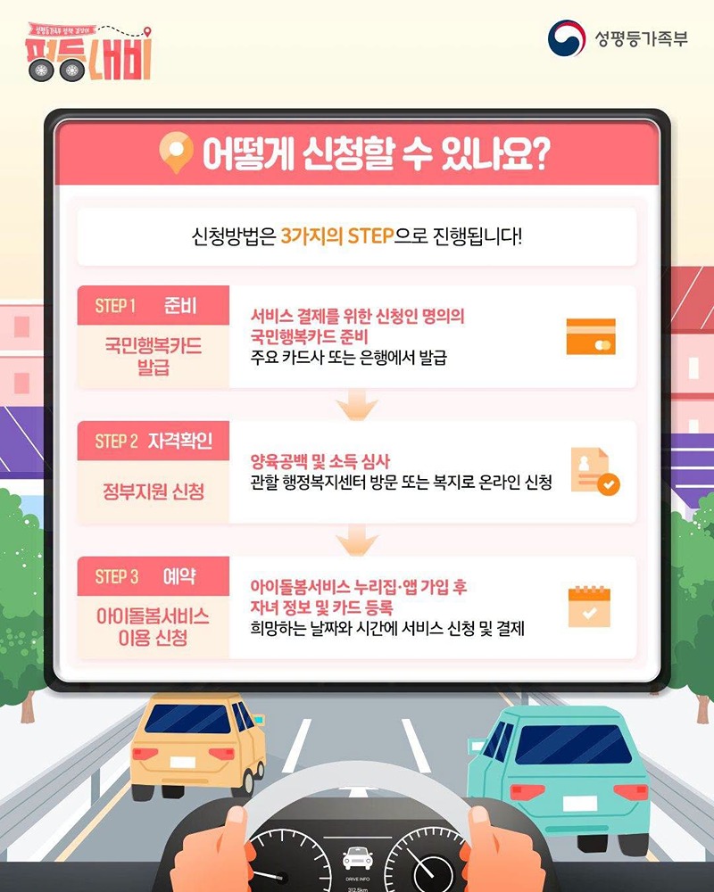 성평등가족부 정책 길잡이 평등내비 아이돌봄서비스