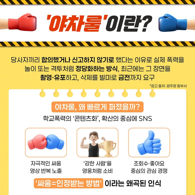 싸움 영상 속 위험한 규칙 야차룰의 진실