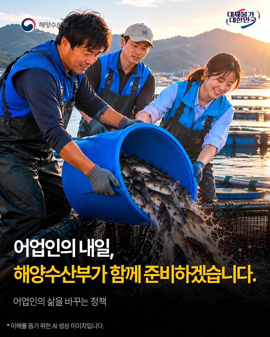 어업인의 내일, 해양수산부가 함께 준비하겠습니다