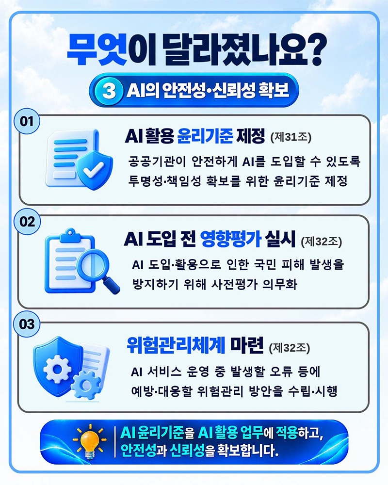 「인공지능데이터행정법」 개정 주요 안내사항