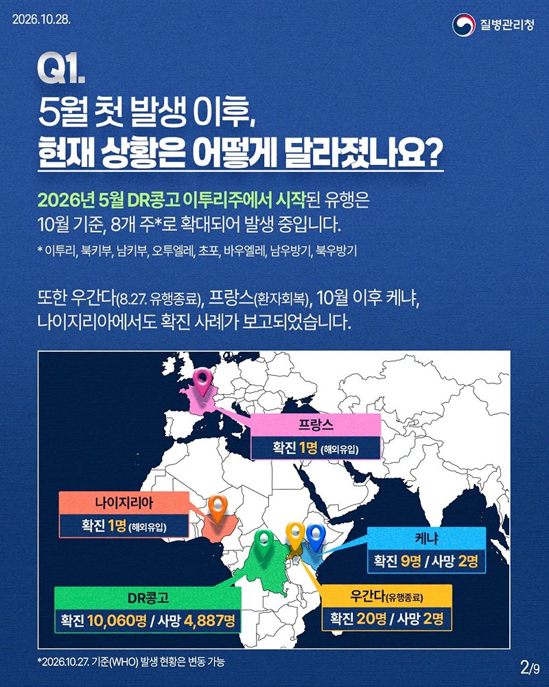 에볼라바이러스병(분디부교형) 바로 알기!