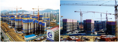 영구임대주택 건설현장.