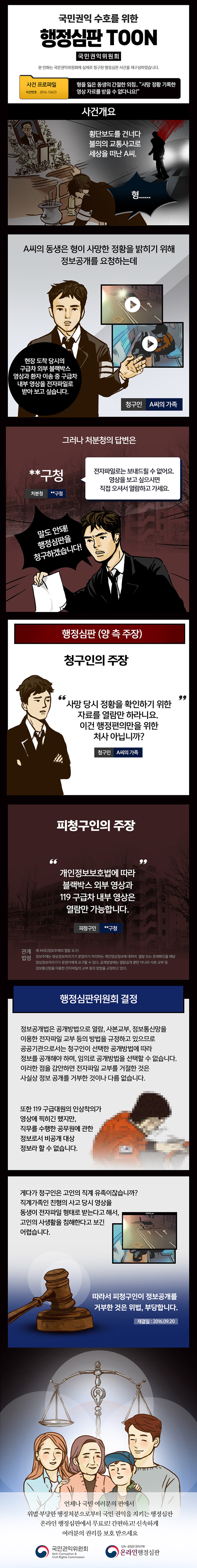 형을 잃은 동생의 간절한 외침