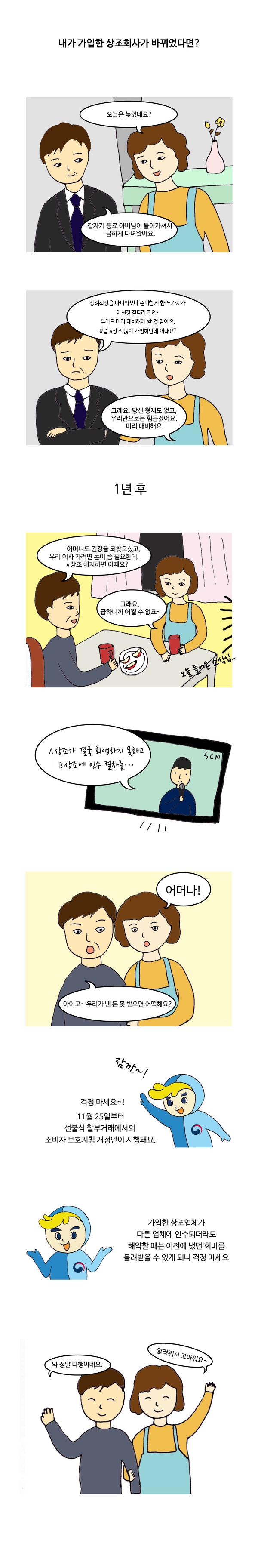 내가 가입한 상조회사가 바뀌었다면?