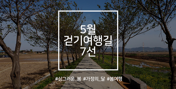 5월 걷기여행길 7선, 싱그러운 봄 날씨와 어울리는 길