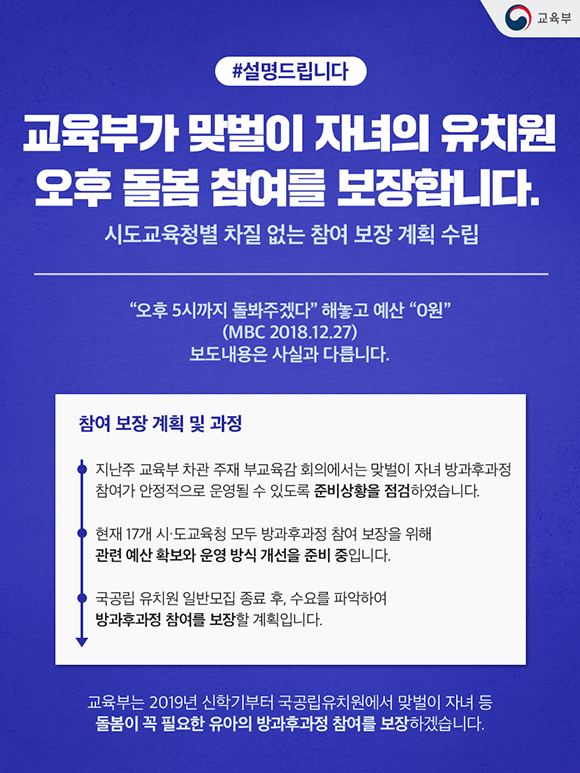 방과후과정 참여 보장