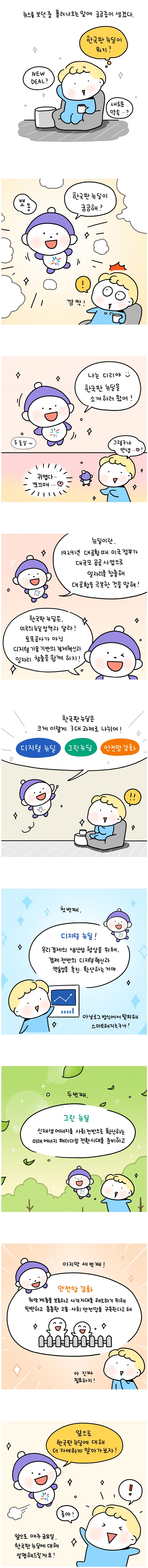 [웹툰] 요즘 뉴스에 자주 나오는 한국판뉴딜 대체 뭘까?