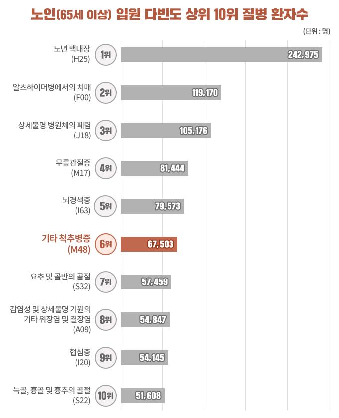 노인 다빈도질환 순위