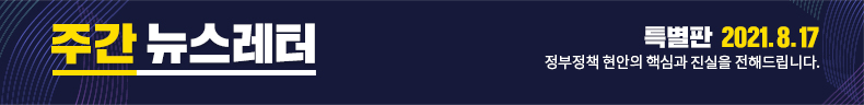 주간뉴스레터 특별판 2021.8.17 정부정책 현안의 핵심과 진실을 전해드립니다.