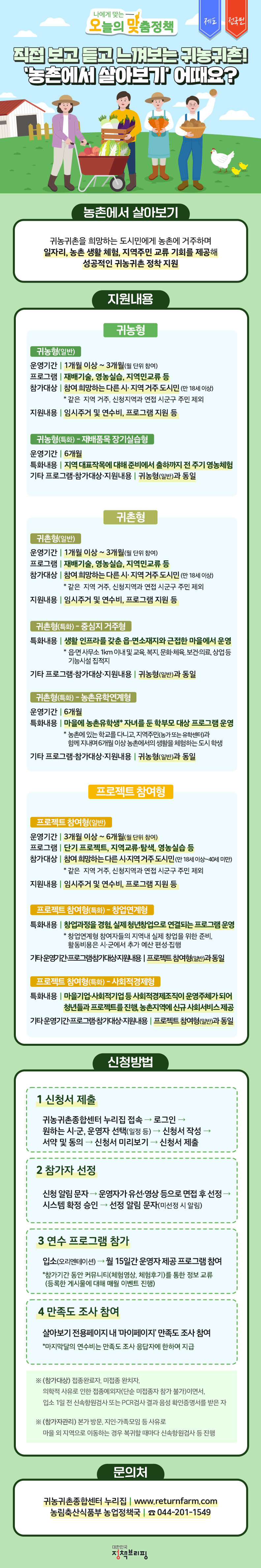 직접 보고 듣고 느껴보는 귀농귀촌! ‘농촌에서 살아보기’ 어때요?