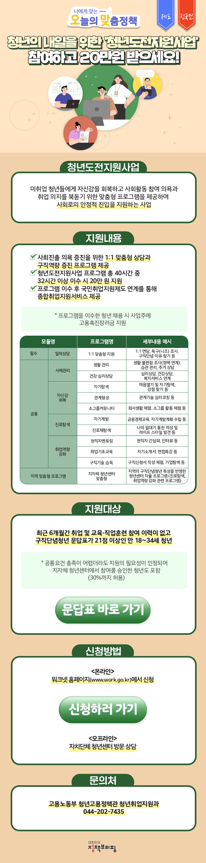 청년도전지원사업, 하단내용 참고