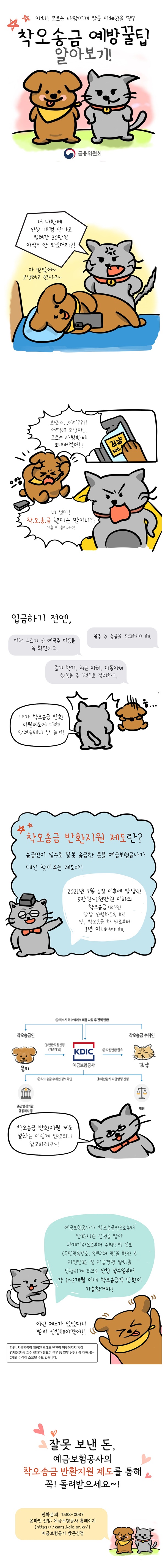 [웹툰] 만약 실수로 잘못 송금했다면? ‘착오송금 반환지원 제도’가 있습니다!