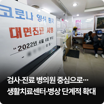 검사·진료 병의원 중심으로…생활치료센터·병상 단계적 확대