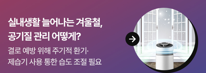 실내생활 늘어나는 겨울철, 공기질 관리 어떻게? - 결로 예방 위해 주기적 환기·제습기 사용 통한 습도 조절 필요