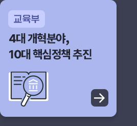 교육부 - 4대 개혁분야, 10대 핵심정책 추진