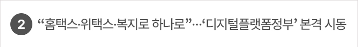 2. “홈택스·위택스·복지로 하나로”…‘디지털플랫폼정부’ 본격 시동