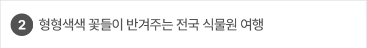 2. 형형색색 꽃들이 반겨주는 전국 식물원 여행