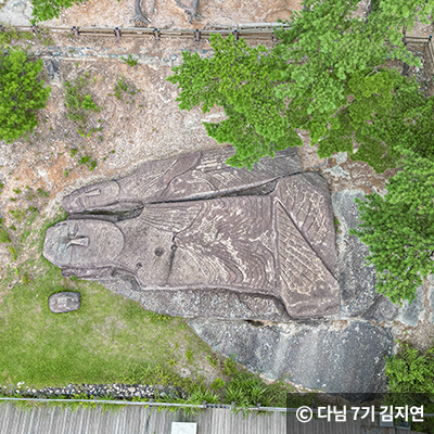 높은곳에서 본 와불 ⓒ 다님 7기 김지연