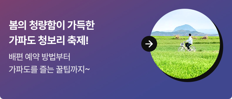 봄의 청량함이 가득한 가파도 청보리 축제!  배편 예약 방법부터 가파도를 즐는 꿀팁까지~