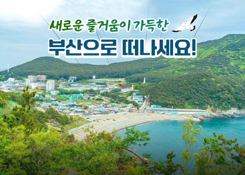 새로운 즐거움이 가득한 부산으로 떠나세요!