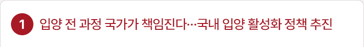 입양 전 과정 국가가 책임진다…국내 입양 활성화 정책 추진