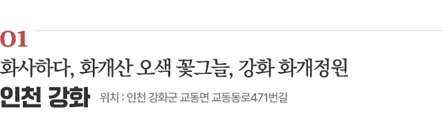 01 화사하다, 화개산 오색 꽃그늘, 강화 화개정원 / 위치 : 인천 강화군 교동면 교동동로471번길 / 자세히보기