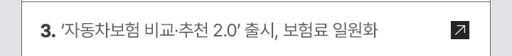 3. ‘자동차보험 비교·추천 2.0’ 출시, 보험료 일원화