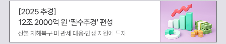 [2025 추경] 12조 2000억 원 '필수추경' 편성 - 산불 재해복구·미 관세 대응·민생 지원에 투자