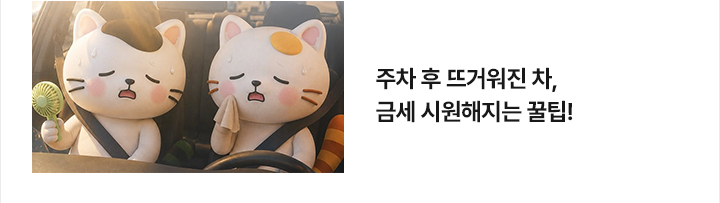 주차 후 뜨거워진 차, 금세 시원해지는 꿀팁!