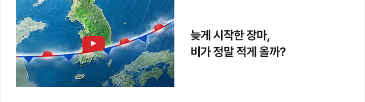 [영상] 늦게 시작한 장마, 비가 정말 적게 올까?
