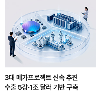 3대 메가프로젝트 신속 추진&hellip;수출 5강&middot;1조 달러 기반 구축