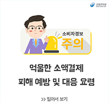 억울한 소액결제 피해예방 및 대응요령 휴대폰 소액결제 피해에 대처하는 상세한 요령을 안내하는 카드뉴스입니다.